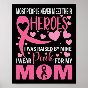 Poster Eu Visto Rosa Para A Minha Mãe Cancer Sensibilizaç
