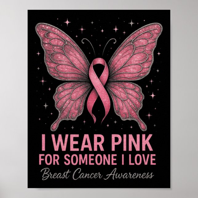 Poster Eu Visto Rosa Para Alguém Que Eu Amo - Consciência (Frente)