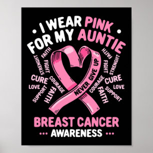 Poster Eu Visto Rosa Para Minha Tia Cancer Da Mãe Conheci
