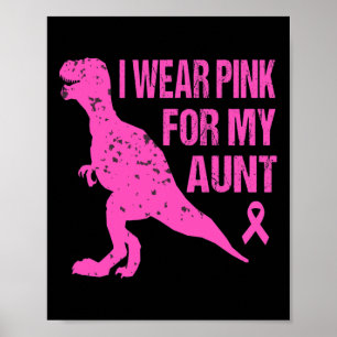 Poster Eu Visto Rosa Para Minha Tia Cancer De Mama Sensib