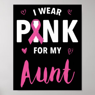 Poster Eu Visto Rosa Para Minha Tia Sensibilização Para O