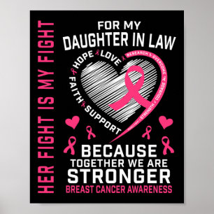 Poster Eu Visto Rosa Pela Minha Filha Na Lei Do Cancer De