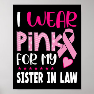 Poster Eu Visto Rosa Pela Minha Irmã Em Direito Cancer De