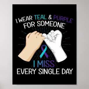 Poster Eu Visto Roxo De Teto Para Alguém Que Sinto Falta 