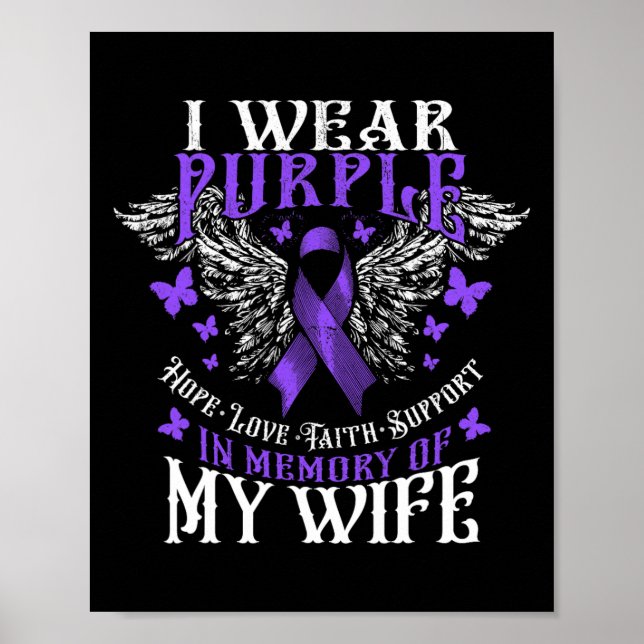 Poster Eu Visto Roxo Em Memória Da Minha Esposa Sobredosa (Frente)