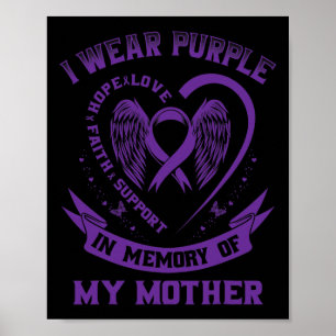 Poster Eu Visto Roxo Em Memória Da Minha Mãe Epilepsia