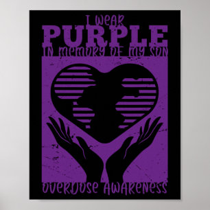 Poster Eu Visto Roxo Em Memória Do Meu Filho - Com Conhec