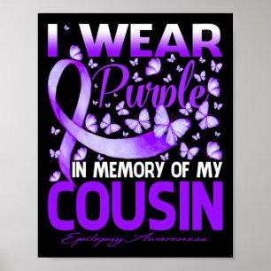Poster Eu Visto Roxo Em Memória Do Meu Primo Epilepsia Em
