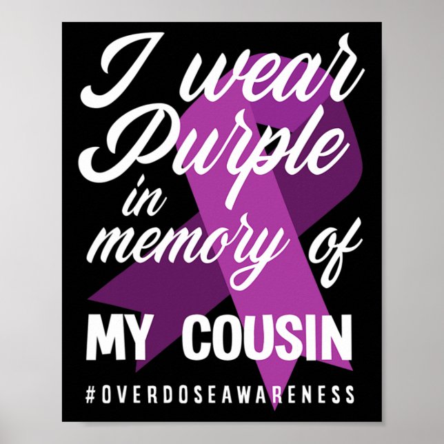 Poster Eu Visto Roxo Na Memória Para A Sobredosagem Do Me (Frente)