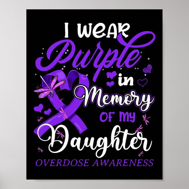 Poster Eu Visto Roxo Na Memória Pela Sobredosagem Da Minh (Frente)