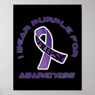 Poster Eu Visto Roxo Para A Consciência Da Epilepsia Nove