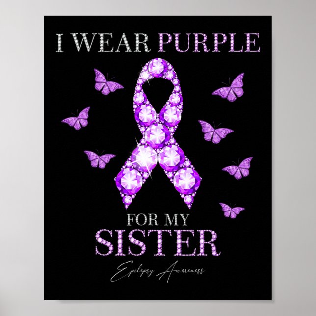 Poster Eu Visto Roxo Para A Minha Mãe De Consciência Da E (Frente)