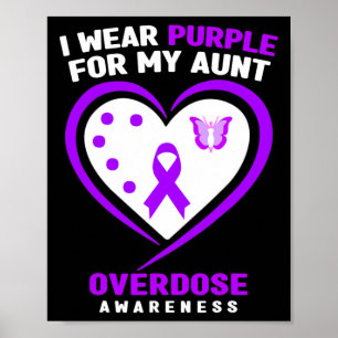 Poster Eu Visto Roxo Para A Minha Tia Sensibilizar