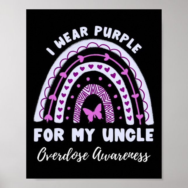 Poster Eu Visto Roxo Para Meu Tio Sobredosar A Chuva (Frente)