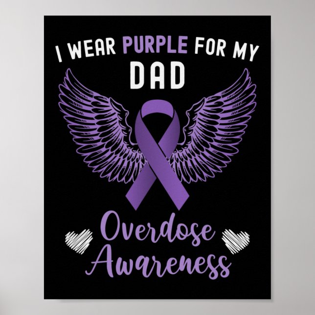Poster Eu Visto Roxo Para Minha Consciência Da Sobredosag (Frente)