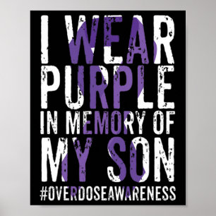 Poster Eu Visto Roxo Para Minha Fita De Sensibilização Po