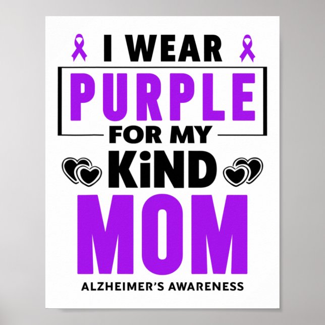 Poster Eu Visto Roxo Para Minha Mãe Heimerheimer Sensibil (Frente)