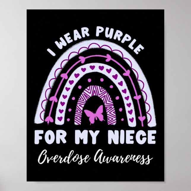 Poster Eu Visto Roxo Para Minha Sobredosagem Sobredosagem (Frente)
