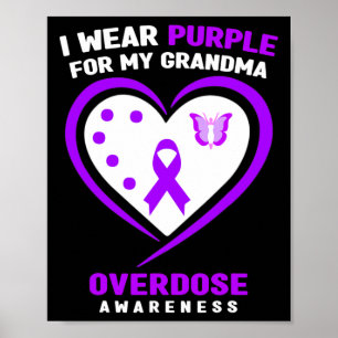 Poster Eu Visto Roxo Para Minha Vovó Sensibilização Por S