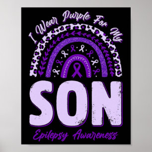 Poster Eu Visto Roxo Para O Meu Filho Sensibilização Epil