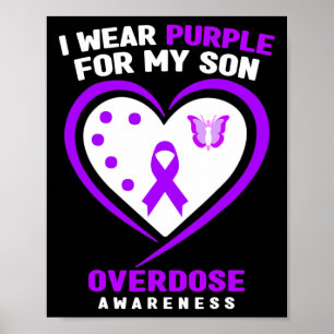 Poster Eu Visto Roxo Para O Meu Filho Sensibilização Para
