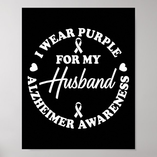 Poster Eu Visto Roxo Para O Meu Husbynd Heimerheimer Awar (Frente)
