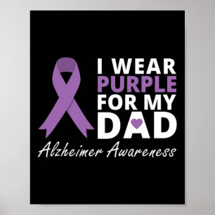 Poster Eu Visto Roxo Para O Meu Pai Família Fita Com Amor