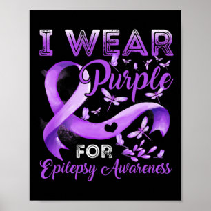 Poster Eu Visto Roxo Para Sensibilização Epilepsia Fita R