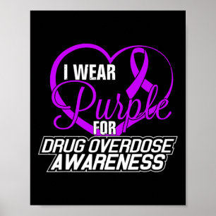 Poster Eu Visto Roxo Para Sensibilização Para A Sobredosa