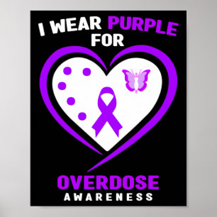 Poster Eu Visto Roxo Para Sensibilização Para A Sobredosa