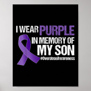 Poster Eu Visto Roxo Pelo Meu Filho Conscientização Sobre