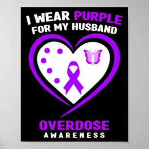 Poster Eu Visto Roxo Por Minha Consciência Da Sobredosage