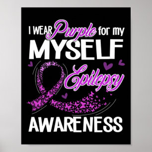 Poster Eu Visto Roxo Por Minha Consciência Epilepsia