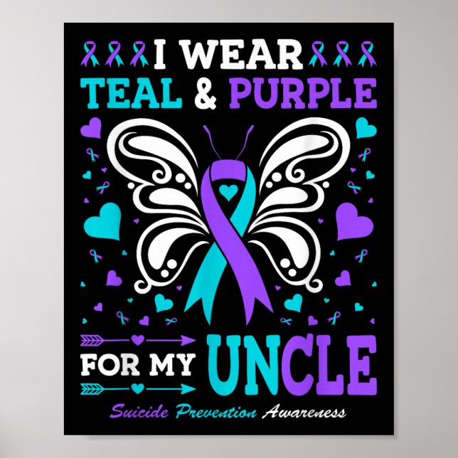 Poster Eu Visto Teal &amp; Purple Para O Meu Tio (Frente)