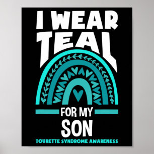 Poster Eu Visto Teal Para O Meu Filho Sindroma Tutelar Se