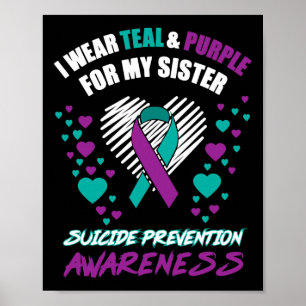 Poster Eu Visto TealandPurple Para A Minha Irmã Prevenir 