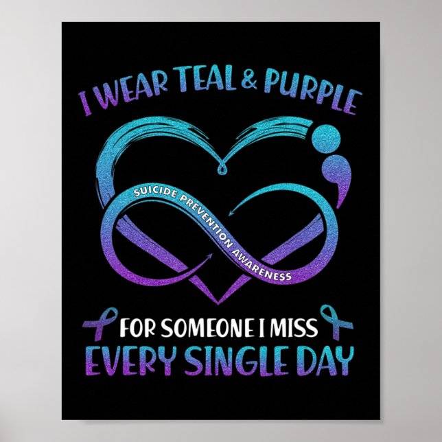 Poster Eu Visto Teto E Roxo Para Alguém Que Eu Sinto Falt (Frente)