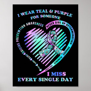 Poster Eu Visto Teto E Roxo Para Alguém Que Eu Sinto Falt