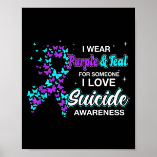 Poster Eu Visto Teto Roxo Para Alguém Que Eu Amo Suicídio