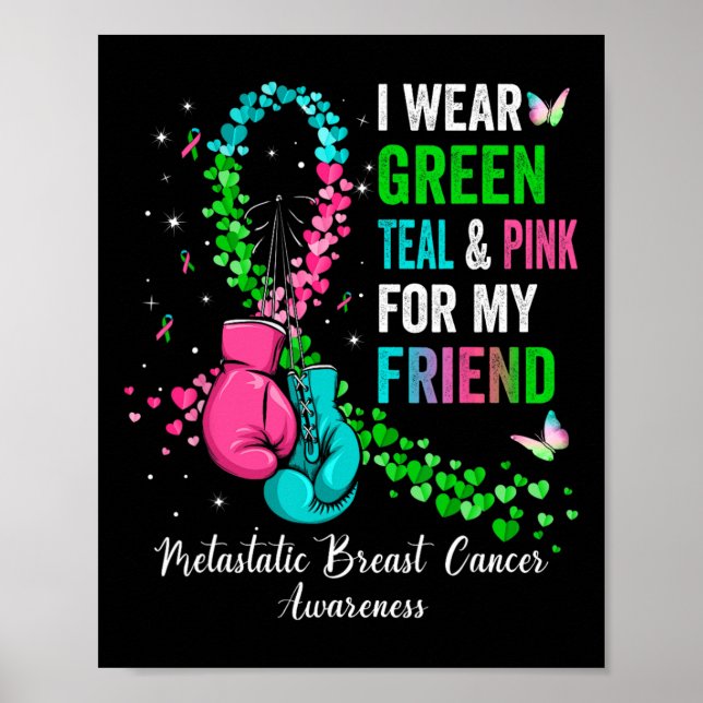 Poster Eu Visto Verde Para O Meu Amigo Metastatis Breast  (Frente)