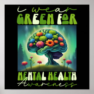 Poster Eu Visto Verde Para Sensibilização Para A Saúde Me
