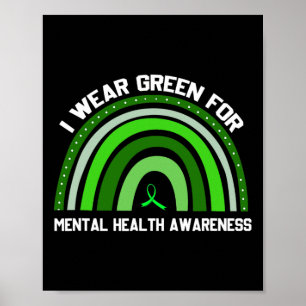 Poster Eu Visto Verde Para Sensibilização Para A Saúde Me