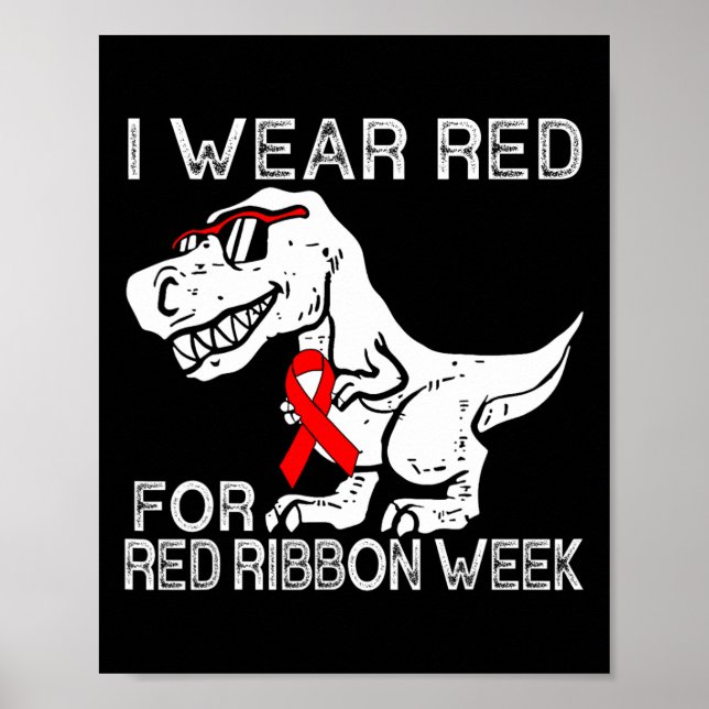 Poster Eu Visto Vermelho Para A Semana Vermelha Do Friso  (Frente)