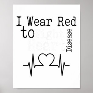 Poster Eu Visto Vermelho Para Combater A Consciência Da D