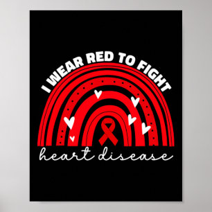 Poster Eu Visto Vermelho Para Combater A Consciência Da D