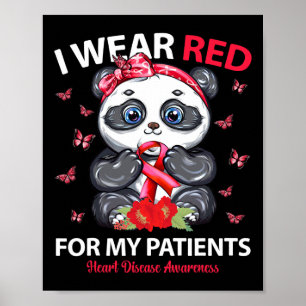 Poster Eu Visto Vermelho Para Os Meus Pacientes Sensibili
