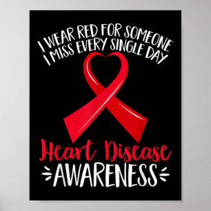 Poster Eu Visto Vermelho Por Alguém Que Sinto Falta De Do