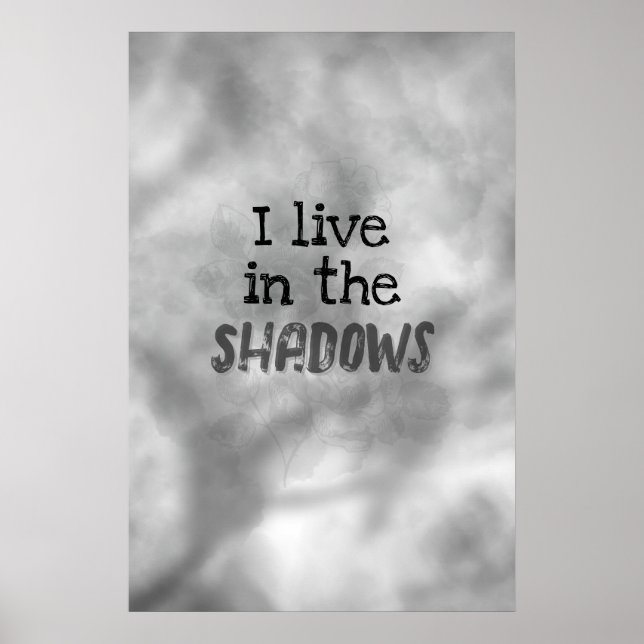 Poster Eu Vivo Nas Sombras (Frente)