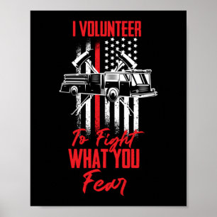 Poster Eu Voluntário Para Lutar Contra O Que Você Teme Bo