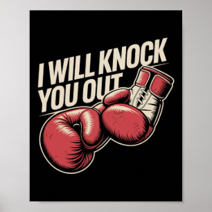 Poster Eu Vou Te Pegar Para Engraçado Boxer Engraçado